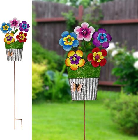 diy garden stakes|garden stakes decorative metal.